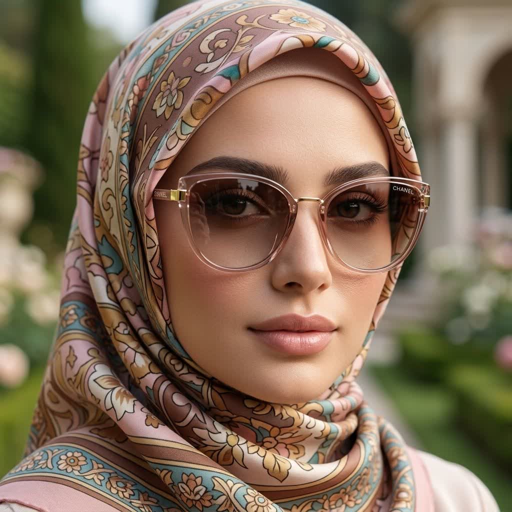 عینک آفتابی زنانه فرام قهوه ای برند چنل