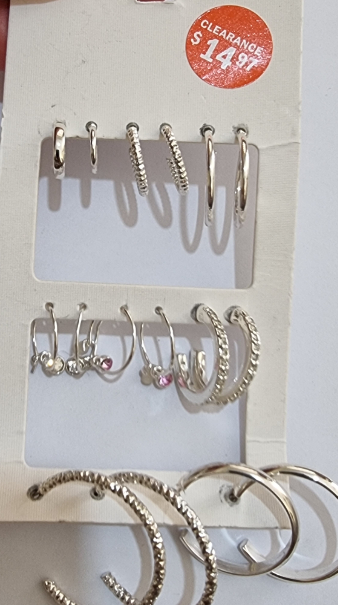 پک گوشواره ۸ جفتی سیلور برند Accesories