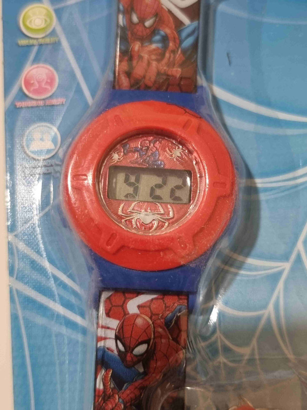 ست ساعت و پاسوییچی بچگانه طرح مرد عنکبوتی از برند Cute toys