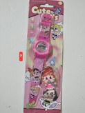 ست ساعت و پاسوییچی بچگانه طرح کارتونی دختران قدرتمند ِ از برند Cute toys