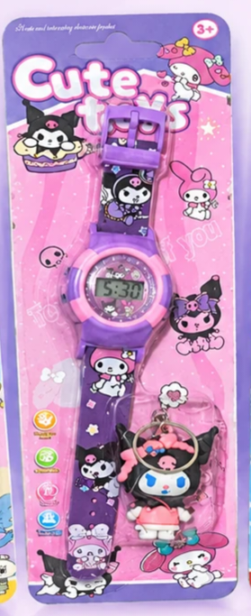 ست ساعت و پاسوییچی بچگانه با طرح کرومی از برند Cute toys